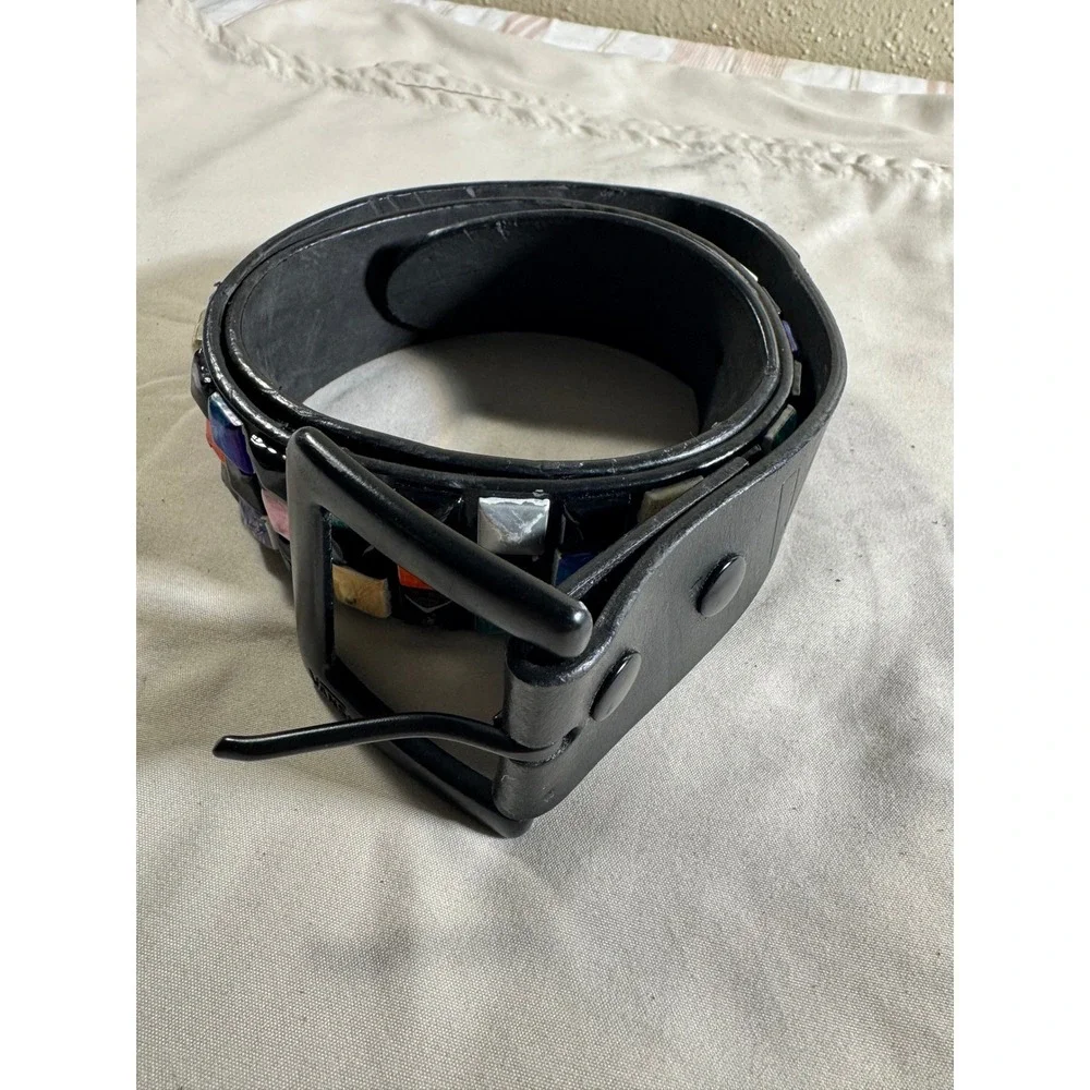 Vans leather belt